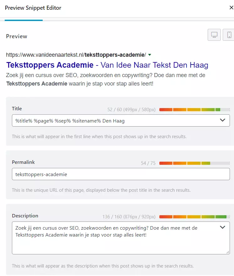 Meta-omschrijving optimaliseren voor seo: zo doe je het 2 Voorbeeld meta omschrijving